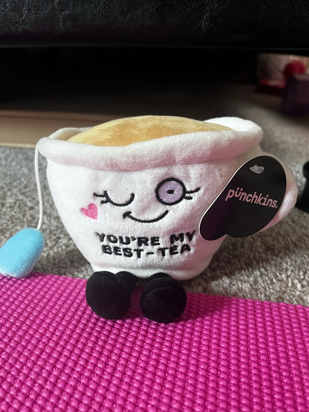 White Plush Tea Cup - "You're My Best-Tea"